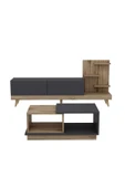 İNARCH DİZAYN Dizayn Tv Ünitesi - Consept Orta Sehpa Takımı Antrasit Çırağan thumbnail 5
