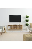 İNARCH DİZAYN Tina Açık Raflı Tv Sehpası Safir Meşe thumbnail 3