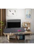 İNARCH DİZAYN Dizayn Tv Ünitesi - Consept Orta Sehpa Takımı Antrasit Çırağan thumbnail 3