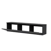 İNARCH DİZAYN Neon Duvara Monte 3 Kapaklı TV Sehpası – 160 cm – Minimal Tasarım, Antrasit(Mermer Desen) thumbnail 4