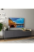 İNARCH DİZAYN Mia Tv Ünitesi Antrasit/Safir Meşe - 2