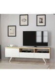 İNARCH DİZAYN Brüksel Tv Ünitesi Beyaz/Safir Meşe - 3