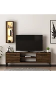 İNARCH DİZAYN Bien LED Işıklı, Duvara Monte Raflı Tv Ünitesi Ceviz - 2