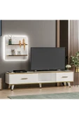 İNARCH DİZAYN Aren Işıklı Tv Ünitesi Beyaz thumbnail 2