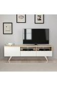 İNARCH DİZAYN Brüksel Tv Ünitesi Beyaz/Safir Meşe - 1