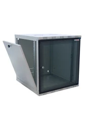 9U 540x400 mm Eko Serisi Yan Panelli Tek Gövdeli Duvar Tipi Kabinet Gri 2 Yıl Üretici Garantili thumbnail 3