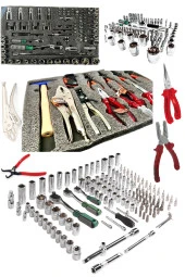 STAXX XL Pro Seri 5 Çekmeceli İçi Dolu 185 PARÇA Full Set Alet Dolabı Atölye Usta Seti Takım Arabası - 3
