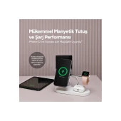 Ttec 2KS26 AirCharger Quattro M MagSafe Uyumlu 4in1 Kablosuz Şarj Aleti thumbnail 3