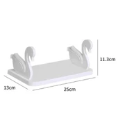 Periboia Kuğu Tasarımlı Kendinden Yapışkanlı Raf - 2