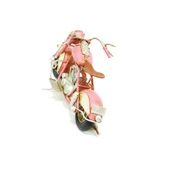 Periboia El Yapımı Pembe Motosiklet - 3