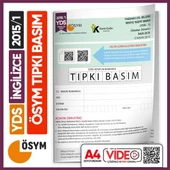 YDS 2015/1 ÖSYM Tıpkı Basım Çıkmış Soru Deneme Kitapçığı Video Çözümlü Türkiye Geneli - 1