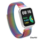 Xiaomi Redmi Watch 2 Lite Kordon Kasalı Milano Loop Metal Kordon - 12