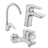 ECA Niobe Lavabo Musluk, Eviye Mutfak ve Banyo Batarya Seti thumbnail 1