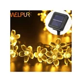Periboia Solar Çiçekli Dekoratif 30 Led Bahçe Lambası - 1