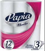 Papia kağıt Havlu 24 Lü Set (3 Katlı) (2PK*12) - 2