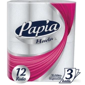 Papia kağıt Havlu 12 Li Pk (3 Katlı) - 1