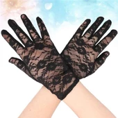 Periboia Dantel Eldiven Siyah Renk Yetişkin - 3