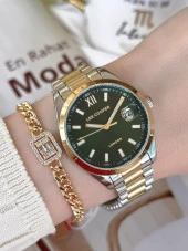 BLC7827.270 Lee Cooper Elite Seri Çelik Kordonlu 3 Atm Suya Dayanıklı Kadın Kol Saati+Bileklik thumbnail 1