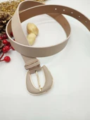 Altın Renk Detaylı Kadın Kemer - 1