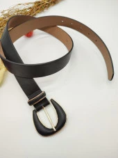 Altın Renk Detaylı Kadın Kemer - 4