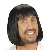 Periboia Ortaçağ Peruğu Kısa Siyah - 1