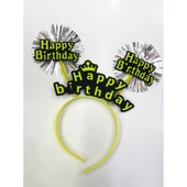 Periboia Happy Birthday Neon Renk Doğum Günü Tacı 12 Adet - 5