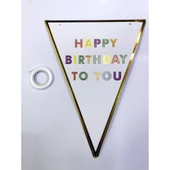 Periboia Happy Birthday To You Flama Bayrak Süsü - 1