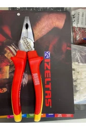 İzeltaş 1000 V Elektrikçi Seti Sarı Kırmızı (pense , Yan Keski , Kargaburun) - 4