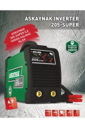 Askaynak 205 Inverter Kaynak Makinası 180a + Karona Italy Kaynak Maskesi + Starline Kaynak Eldiveni - 2