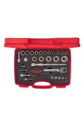 İzeltaş 1/4"-1/2" Kombine Altı Köşe Lokma Anahtar Takımı 35 Parça-1113001038 - 3