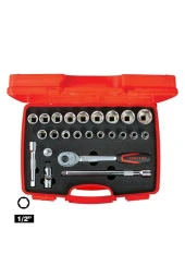 İzeltaş 1/2" Altı Köşe Lokma Takımı 24 Parça. - 1
