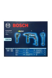 Bosch Gsb 550 Profesyonel Darbeli Matkap + 41 Parça X-line Delme Vidalama Matkap Ucu Lokma Seti thumbnail 3