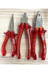 İzeltaş Pense Kraft 180 Mm Yan Keski Kraft 160 Mm Kargaburun 160mm 3'lü Set - 1