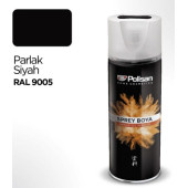 Polisan Akrilik Sprey Boya Parlak Siyah (ral9005) 400 ml - 1