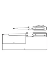 4560 18 0190 Elektrik Kontrol Kalemi Yıldız Uçlu 190 Mm - 2