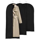 Cuty Home Takım Elbise,Kıyafet Koruma Ve Taşıma Kılıfı Siyah Gamboç 3'lü Set (60*100-140-200) - 1