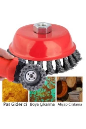 Çanak Fırça Burgulu 75 mm thumbnail 2