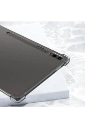 Samsung Galaxy T737 Tab S7 FE 12.4 inç Uyumlu Anti Şeffaf Tablet Silikon Kılıf thumbnail 4