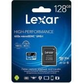 Lexar 128GB Micro SD Class 10 Hafıza Kartı UHS-I  633x 100MB/45sn - 1