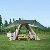 Naturehike Glamping 4 Kişilik Çift Katmanlı Otomatik Kurulum Piramid Çadır - 12