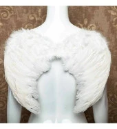 Melek Kanadı Tüylü Beyaz 50x35 cm thumbnail 2