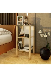 Ünüvar Konsept Ömer Dublin 2 Raflı Komodin Meşe thumbnail 1