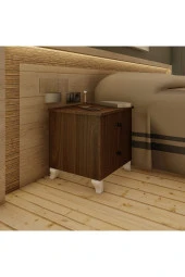 Ünüvar Konsept ÜNÜVAR KONSEPT Emre Iki Çekmeceli Lüx Komodin Ceviz thumbnail 4