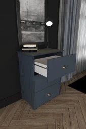 Mobu Concept Şifonyer, Retro, 3 Çekmeceli thumbnail 3