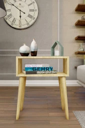 RENGARENK Meşe Başucu Yan Sehpa Komodin thumbnail 1