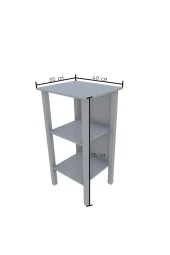 Ünüvar Konsept Ömer Dublin 2 Raflı Komodin Meşe thumbnail 5