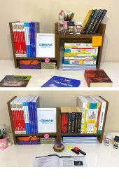 ÜNÜVAR KONSEPT Ayarlanabilir Kitaplık Masa Üstü Kitaplık Tezgah Üstü Düzenleyici Organizatör - Kolay Kurulum thumbnail 2