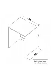 Ünüvar Konsept Çamaşır Makinesi Alt Dolabı - Beyaz - 5