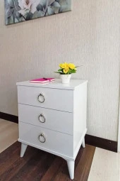 Drd Consept Komidin / Şifonyer 3 Çekmece Gümüş / Yatak Odası / Genç Odası / Cocuk Odası / Bebek Odası - 1