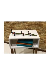 Ünüvar Konsept Pınar Ev Mobilyaları Pınar Mobilya Retro Beyaz Komodin thumbnail 1